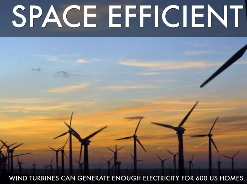 Wind Energy Is Space-Efficient